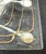 Higgins Glass Higgins Art Glass - Double Bowl Dish For Sale - Image 4 of 4