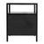 Mendel 21.25 in. W Rectangular Wood 2 Drawer Narrow Nightstand with Open Shelf, Black For Sale - Image 9 of 11