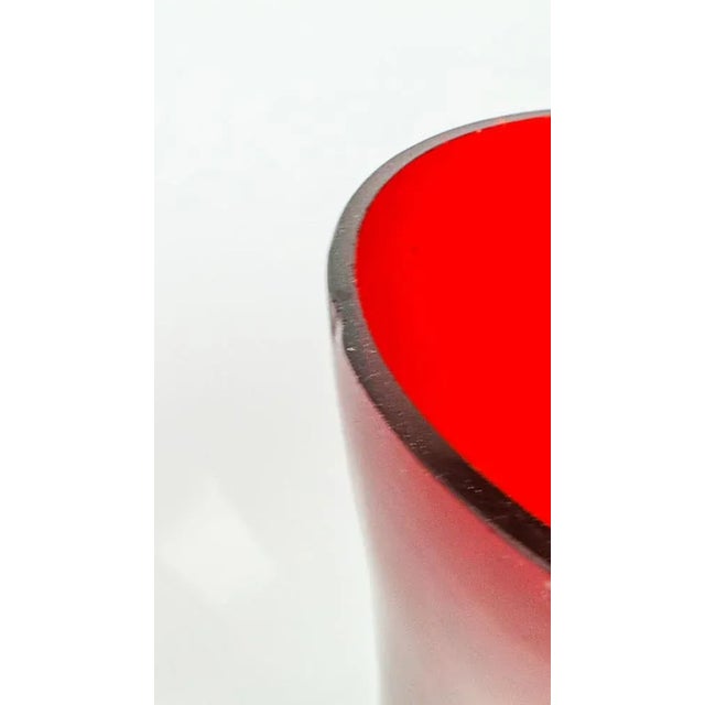 Glass Postmodern Vase from Ząbkowice Glassworks, Poland, 1970s For Sale - Image 7 of 9