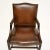 Brown Georgian Leather Gainsborough Armchair, 1790s For Sale - Image 8 of 11