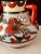 Ceramic Vintage 3-Handled Ceramic Vase Jug With Colorful Bird and Flower Motif For Sale - Image 7 of 7