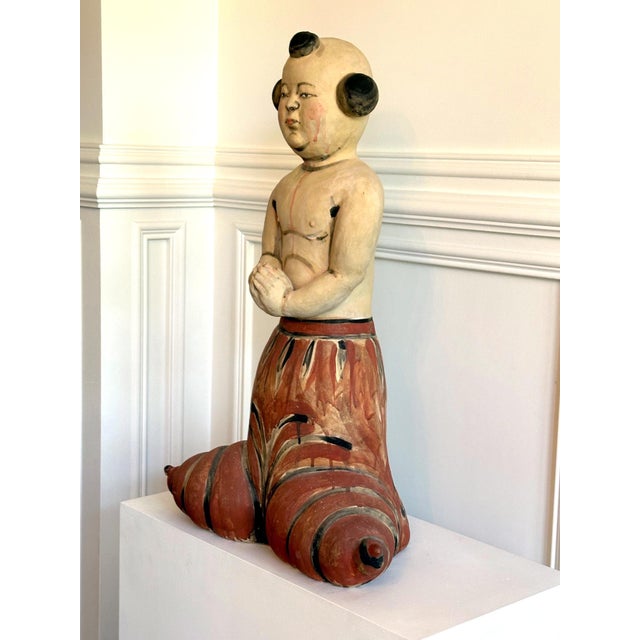 Aoki Ceramic Figurative Sculpture by Akio Takamori Published For Sale - Image 4 of 18
