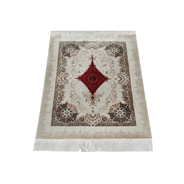 2010s Rug & Kilim’s Modern Classics Rug With Red Medallion For Sale - Image 5 of 8