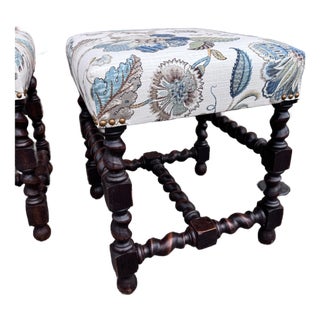 Newly Upholstered English Benches For Sale