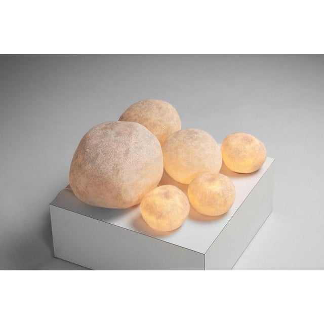 Rock Lamps by Andre Cazenave Dorra, 1969, Set of 6 For Sale - Image 6 of 18