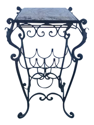 Tuscan Wrought Iron Wine Table