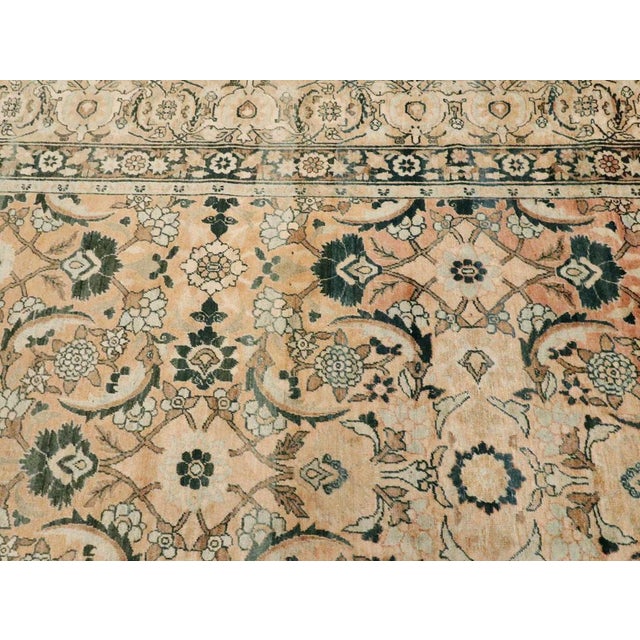 Textile Galerie Shabab Collection Early 20th Century Handmade Persian Lavar Kerman Room Size Carpet, Circa 1920 For Sale - Image 7 of 10