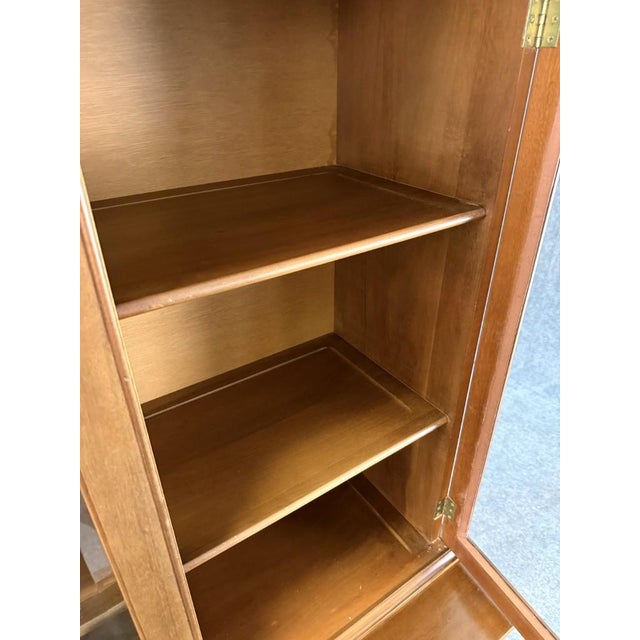 Vintage Craftique Solid Mahogany China Cabinet For Sale - Image 10 of 13