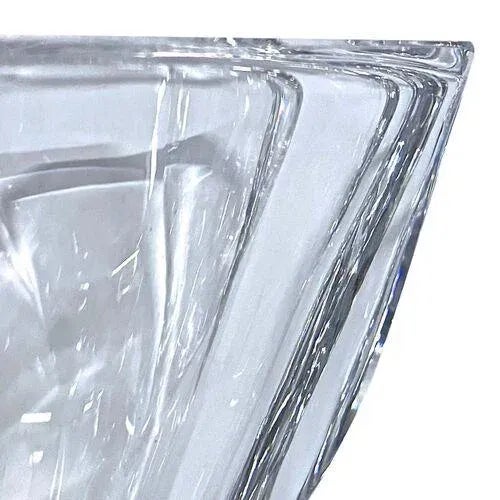 Late 20th Century Vintage Crystal Swirl Octagonal Bowl For Sale - Image 5 of 7