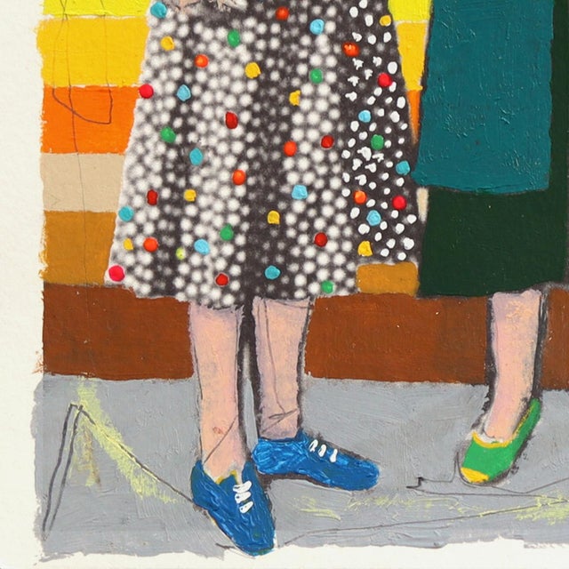 Empowering #23 - Original Contemporary Figurative Pop Art Mixed Media Work on Paper by Fabio Coruzzi For Sale - Image 4 of 7