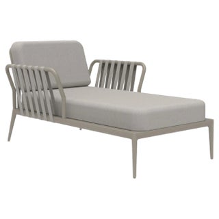 Ribbons Cream Divan Chaise Lounge by Mowee For Sale
