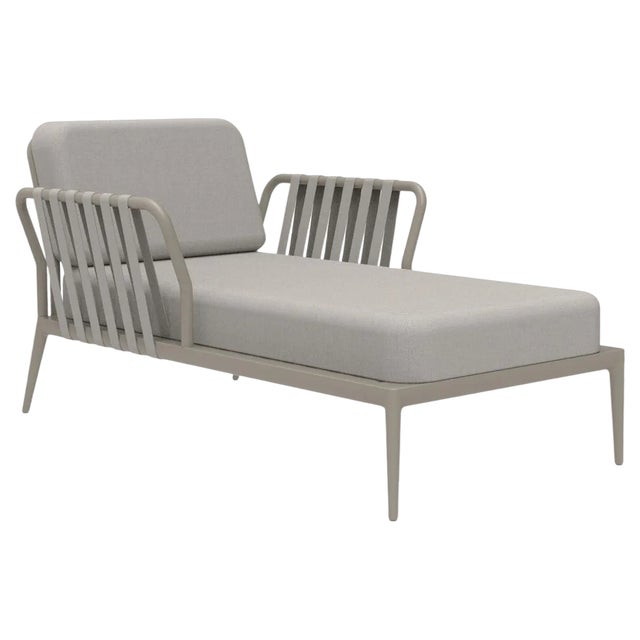 Ribbons Cream Divan Chaise Lounge by Mowee For Sale