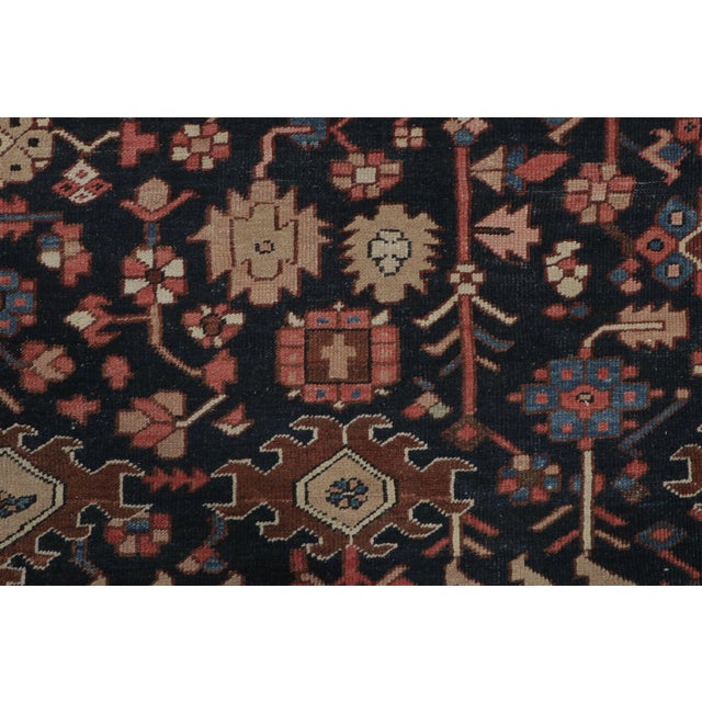 Traditional Antique Persian Heriz Rug in Colorful Geometric Motifs & Medallion - Rug & Kilim For Sale - Image 3 of 7