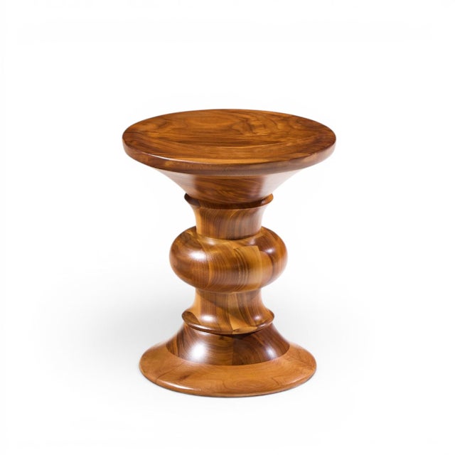 Mid 20th Century Charles & Ray Eames for Herman Miller Mid Century Walnut Time Life Stool For Sale - Image 5 of 6