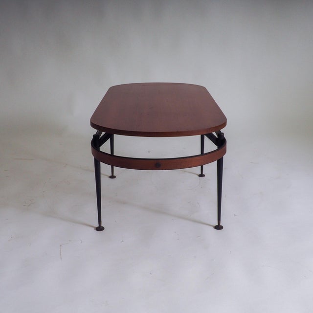 Wooden Oval Coffee Table by Silvio Cavatorta, 1950s For Sale - Image 9 of 14