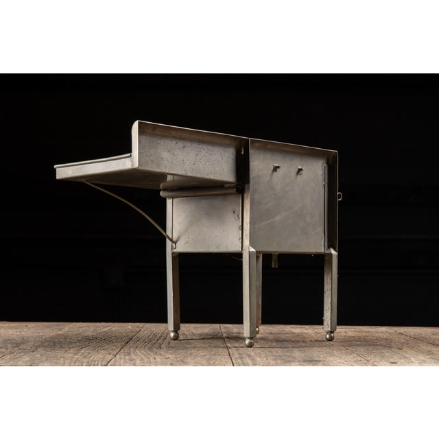 Silver Vintage Salesman Sample Stainless Steel Sink For Sale - Image 8 of 8
