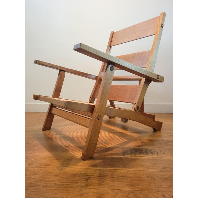 Set of AP72 Lounge Chair and Ottoman by Hans J. Wegner for AP Stolen, 1975 For Sale - Image 17 of 18