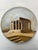 Ecru 1940s Vintage Neoclassic Hand Painted/Signed Terra Cotta Wall Plate Depicting Temple of Athena For Sale - Image 8 of 8