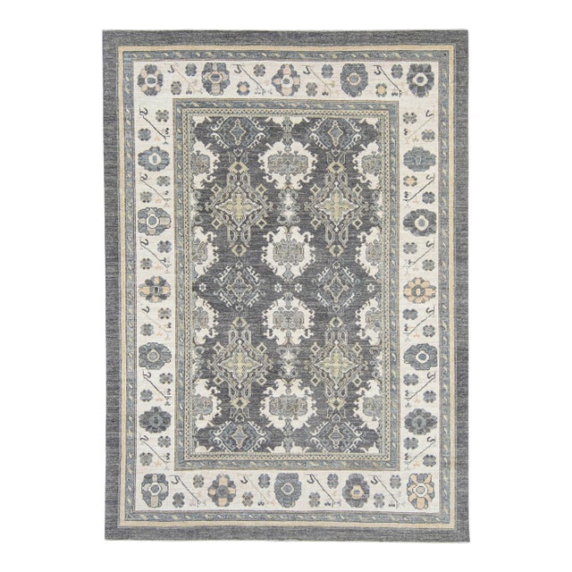 Turkish Oushak Rug 9'1" x 12'8" #20268 For Sale