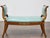 English Regency Mahogany Leather Bench with Gilt Dolphin Armrests For Sale - Image 12 of 12