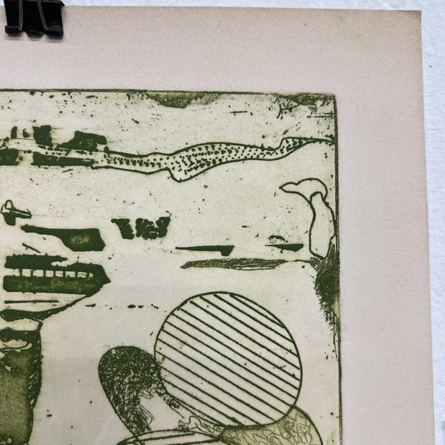 Abstract 1970s Mamie Troxell Organic Modern Abstract Artwork For Sale - Image 3 of 10