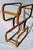Vintage MCM Mid Century Plycraft Attributed Étagère Oak Glass Wood Shelving Unit Bookcase Display For Sale - Image 10 of 12