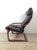 Mid Century Modern Style Bentwood Lounge Chair With Leather Seat and Cantilever Base For Sale - Image 9 of 18