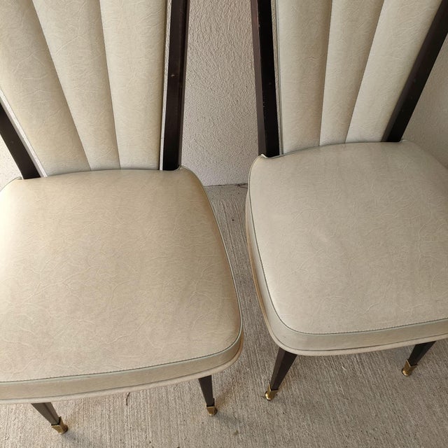 Vintage Faux Leather Chairs, 1960s, Set of 2 For Sale - Image 6 of 8