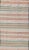 Mid 20th Century Vintage Turkish Kilim Runner With Stripes in Cream Lt Green Coral & Yellow For Sale - Image 4 of 11