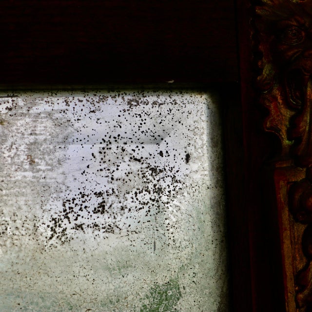 18th Century 19th Century Lion Trim Entry/Pier Beveled Mirror For Sale - Image 5 of 17
