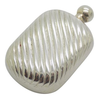 Vintage Italian Handmade Genuine Silver Florentine Perfume Bottle Miniature For Sale