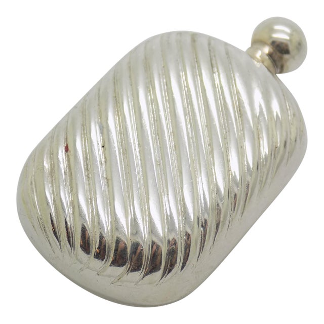 Vintage Italian Handmade Genuine Silver Florentine Perfume Bottle Miniature For Sale