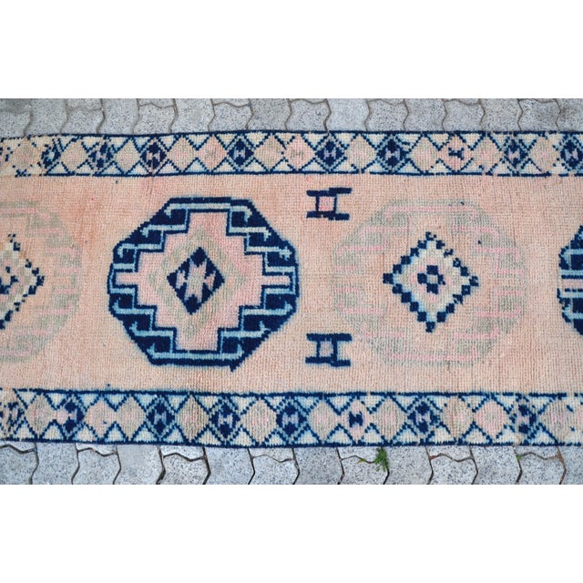 Vintage Hand Knotted Bohemian Runner For Sale - Image 9 of 11