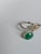 Set in 18k Gold, 2.72 Carats, Natural Zambian Emerald & Diamond Engagement Ring, Size 6.5 For Sale - Image 9 of 10