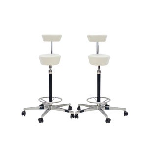 White Perch Chairs by George Nelson for Vitra, 2010s, Set of 2 For Sale