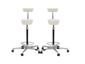 White Perch Chairs by George Nelson for Vitra, 2010s, Set of 2