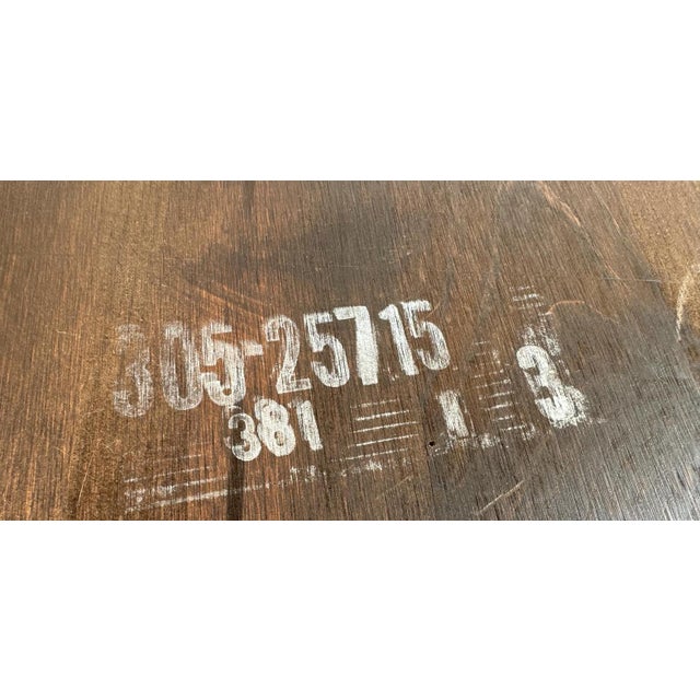 Wood Antiqued Pine Tavern Captain's Chairs - Set of 4 - Vintage Late 20th Century For Sale - Image 7 of 7