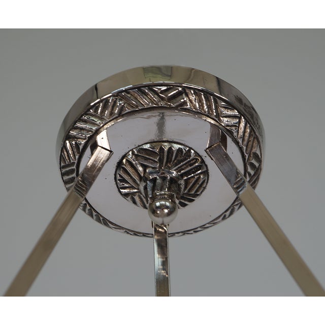 French Art Deco Pendant Light by Francis Hubens & Degue - 1930 France For Sale - Image 9 of 13