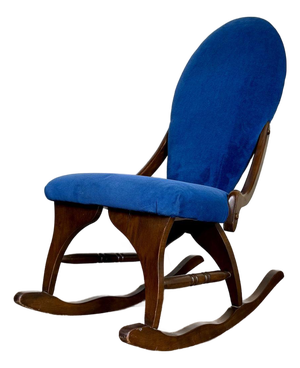 Vintage Victorian-Revival Parlor Rocking Chair