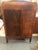 Antique Art Deco Mahogany Chifforobe — Cedar Lining, Carved Doors, Brass Casters, C. 1930s–1940s For Sale - Image 12 of 12