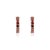 Art Deco Pave Set Garnet Huggie Earrings in 925 Sterling Silver- 2 Pieces For Sale - Image 3 of 10