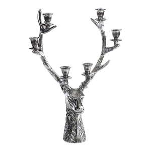 Stag Head Six Tier Taper Candle Holder