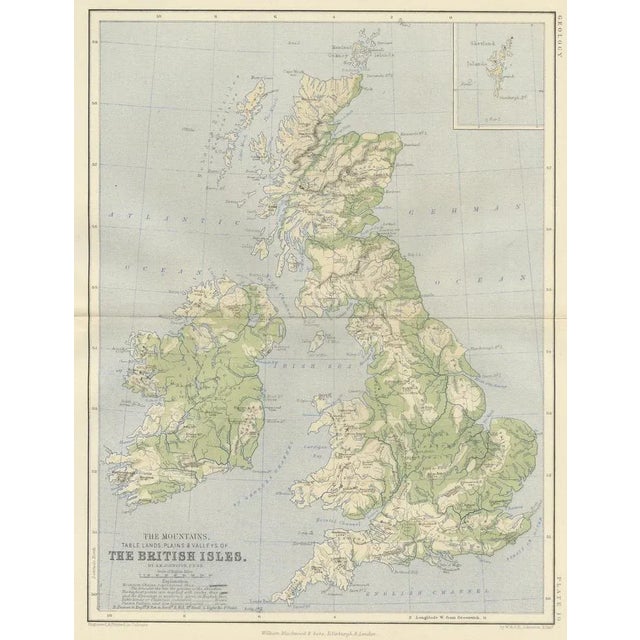 Map of the British Isles by A.K. Johnston, 1852 For Sale - Image 6 of 10