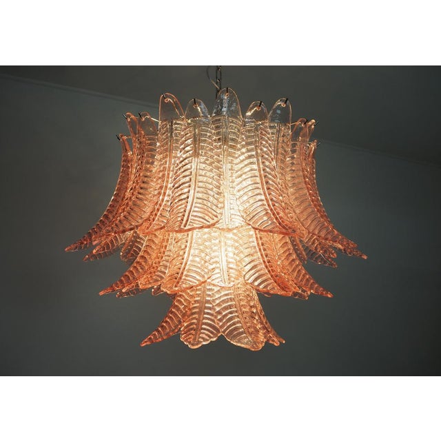 Italian Murano Felci Glass Chandeliers, 1980s, Set of 2 For Sale - Image 13 of 18