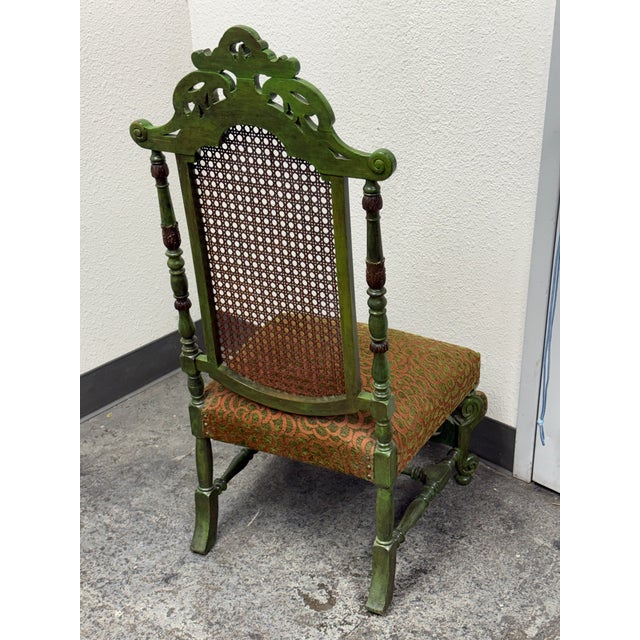 Victorian Wood Caned Side Chair, Antique For Sale - Image 9 of 12