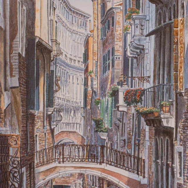 Wood 2000's Contemporary Venetian Print For Sale - Image 7 of 10