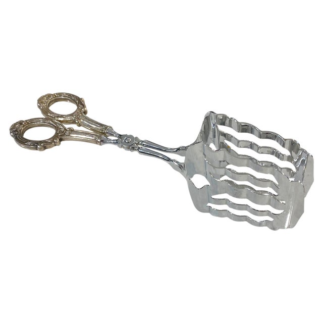 Beautiful Web Sterling Handle Pastry Tongs. Marked Web Sterling on handle. Featuring the beloved Ancestry pattern, created...