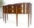 Mid 20th Century Federal Mahogany Brass Gallery Tapered Legs Serpentine Inlayed Sideboard MINT For Sale - Image 5 of 17