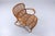 Beige Rattan Easy Chair No. 174 by Rohe Noordwolde, 1960s For Sale - Image 8 of 18