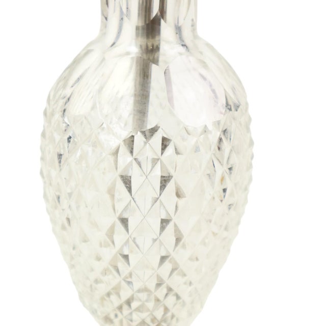Empire Table Lamp in Cut Crystal with Diamond Pattern and Gilt Bronze, 1890s For Sale - Image 9 of 17